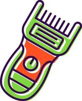 Trimmer Filled Icon vector