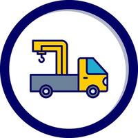 Crane Truck Vector Icon