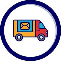 postal entrega vector icono