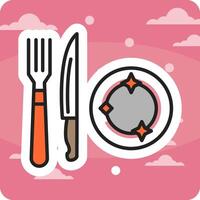 Dinning Vector Icon