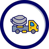 Cement Truck Vector Icon