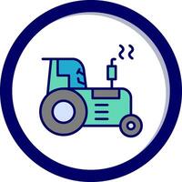 icono de vector de tractor