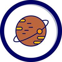 icono de vector de planeta