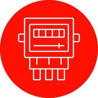 eléctrico metro línea circulo color icono vector