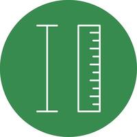 Measurement Line Circle color Icon vector