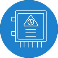 Fuse Box Line Circle color Icon vector