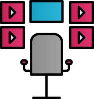 Surveillance Room Vector Icon