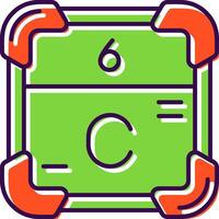 Carbon Filled Icon vector