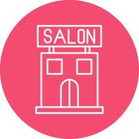 Salon Line Circle color Icon vector