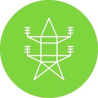 Electricity Line Circle color Icon vector