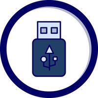 icono de vector de usb