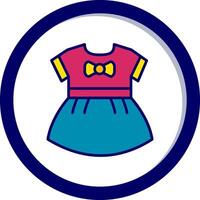 Baby Girls Dress Vector Icon