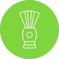 Shaving Brush Line Circle color Icon vector
