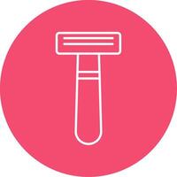 Shaving Razor Line Circle color Icon vector