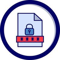 File Password Vector Icon