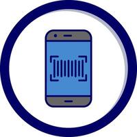 Phone Scanning Vector Icon