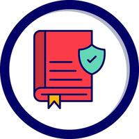 Book Secure Vector Icon