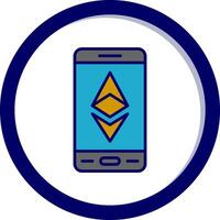 Ethereum Smartphone Vector Icon