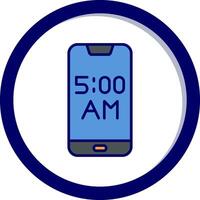 Smartphone Alarm Vector Icon