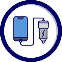 Car phone charging Vector Icon