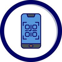 Smartphone QR Code Vector Icon