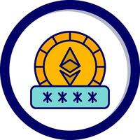 Ethereum Password Vector Icon