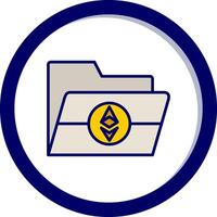 Ethereum Folder Vector Icon