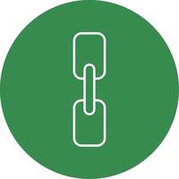 Chain Line Circle color Icon vector