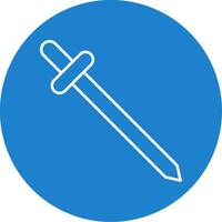 Saber Line Circle color Icon vector