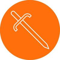 Cutlass Line Circle color Icon vector