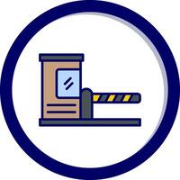 Parking Barrier Vector Icon