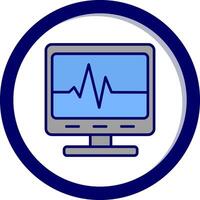 Ecg Reading Vector Icon