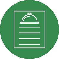 Recipe Line Circle color Icon vector