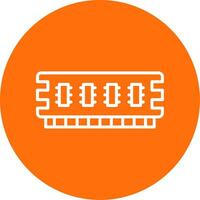 Ram Line Circle color Icon vector