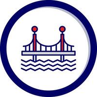 icono de vector de puente