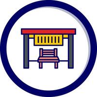 Bus Stop Vector Icon