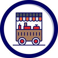 icono de vector de carrito de comida