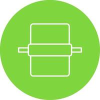Dough Line Circle color Icon vector