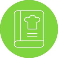 Cook Book Line Circle color Icon vector