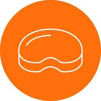 Steak Line Circle color Icon vector