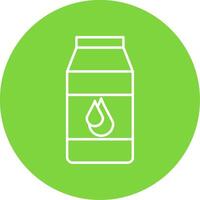 Milk Line Circle color Icon vector