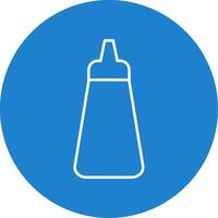 Ketchup Line Circle color Icon vector