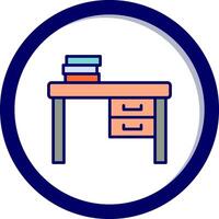 Work Desk Vector Icon