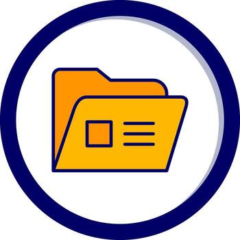 icono de vector de carpeta