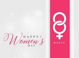 8th march international women's day celebration background vector