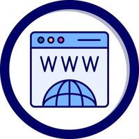 icono de vector de sitio web