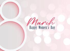 happy women's day celebration background vector