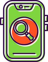 Search Filled Icon vector