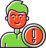 Error Filled Icon vector