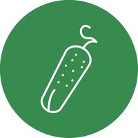 Pickle Line Circle color Icon vector